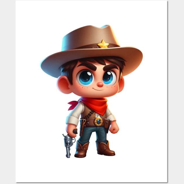 Cute Sheriff Wall Art by Dmytro